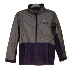 Columbia Steens MT II Overlay Jacket 14/16 Boys Fleece Zip Up Front Pockets